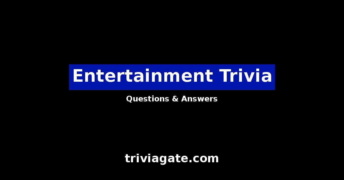 Entertainment trivia image