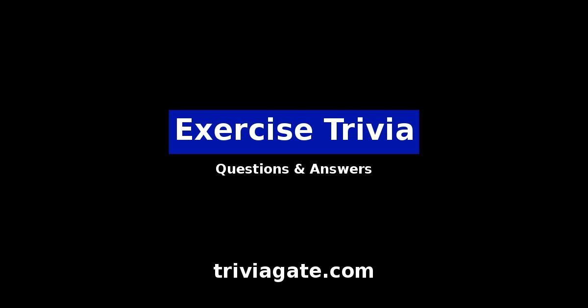 Exercise trivia image
