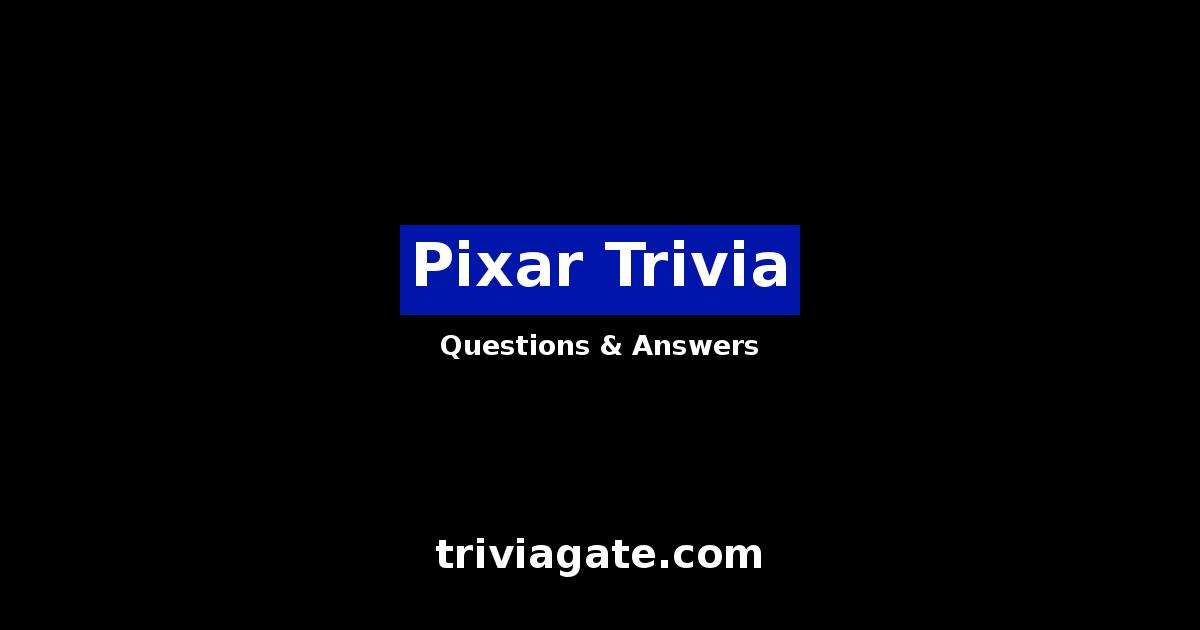 Pixar trivia image