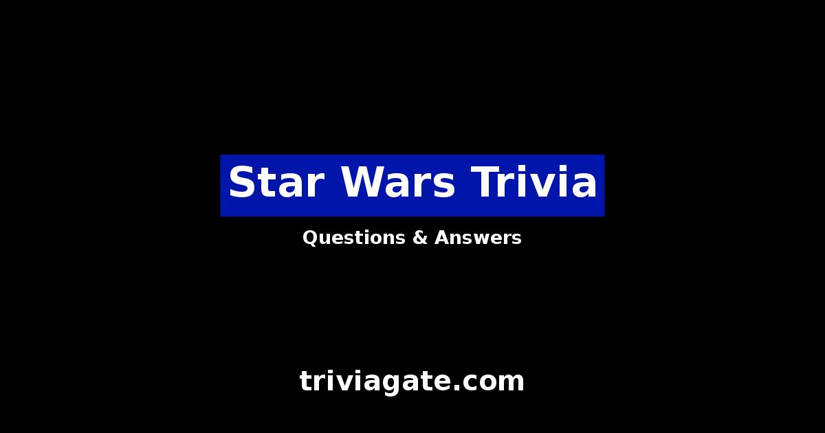 Star Wars trivia image