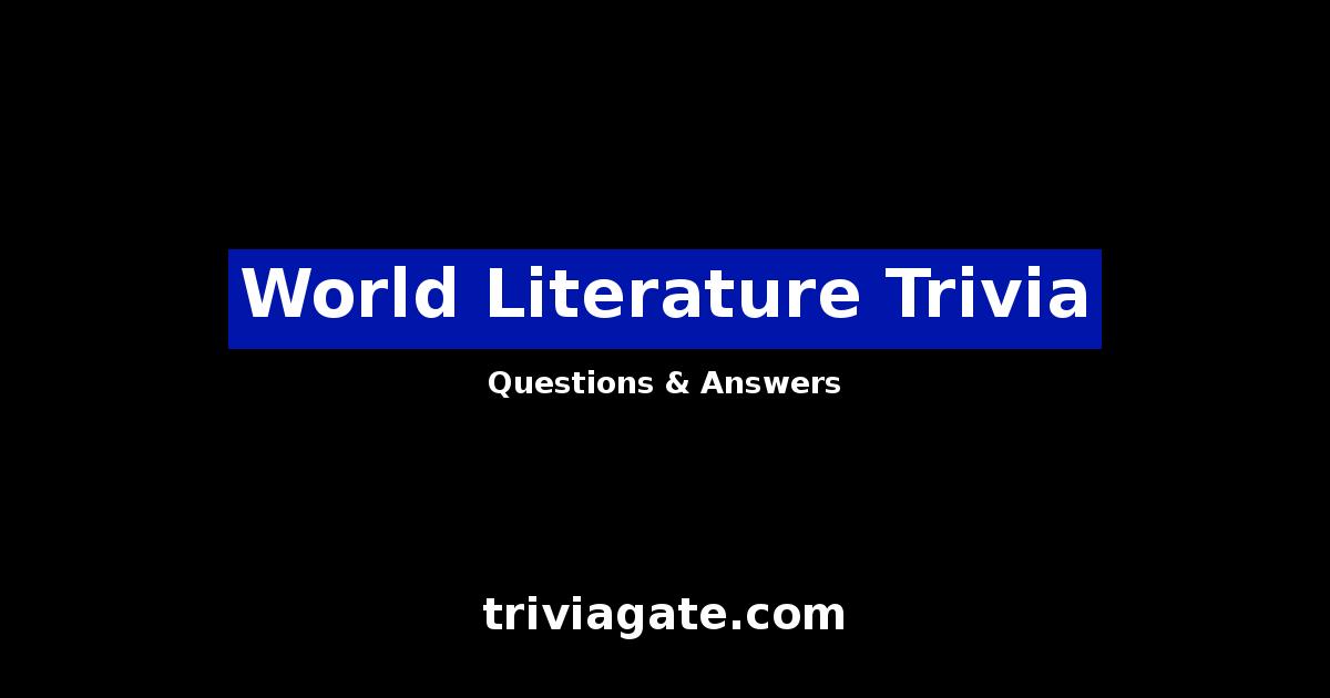 World Literature trivia image