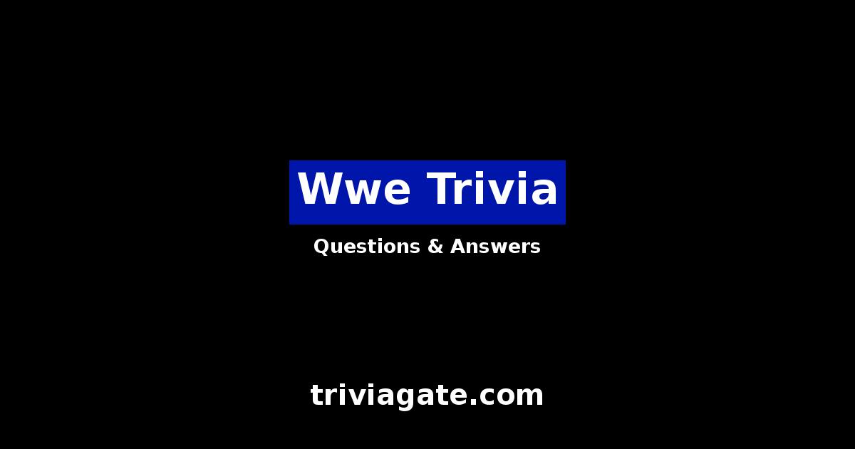 Wwe trivia image